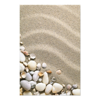 Foto Fondo De Playa De Arena Con conchas Y Piedras