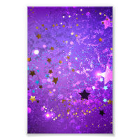 Fondo de Relieve metalizado púrpura con estrellas