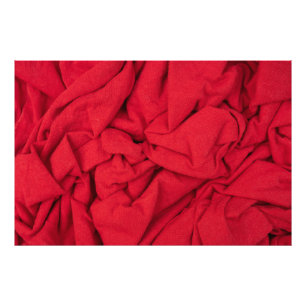 Foto Fondo de Textil Arrugado Carmesí Profundo Lujoso