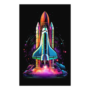 Foto Fondo del cohete espacial