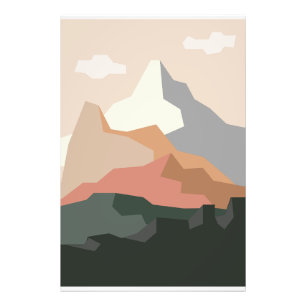 Foto Fondo minimalista de montaña