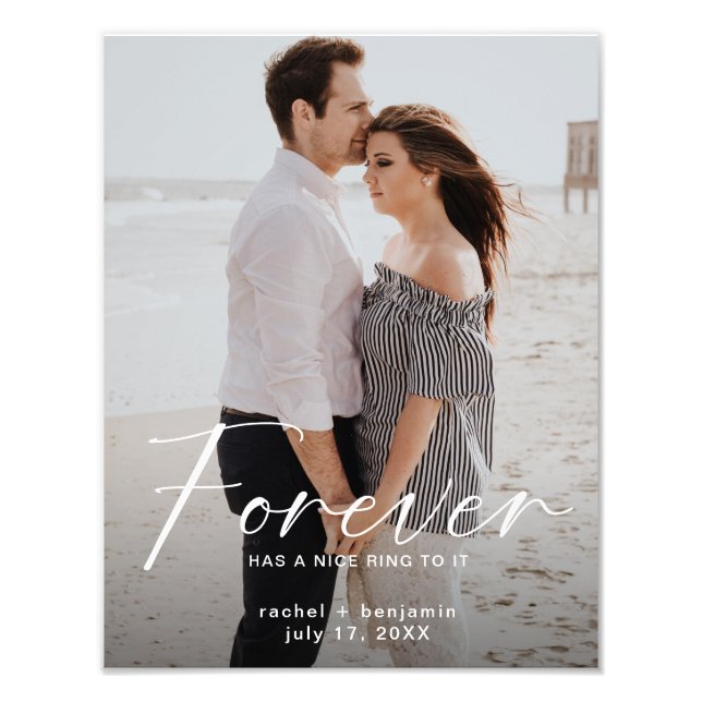 Foto Forever tiene un bonito anillo Photo Engagement Mo (Frente)