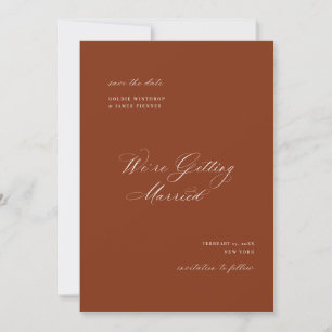Foto formal Guardar la tarjeta del Boda de comprom