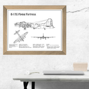 Foto Fortaleza voladora B-17 - Planes de diseño aéreo B