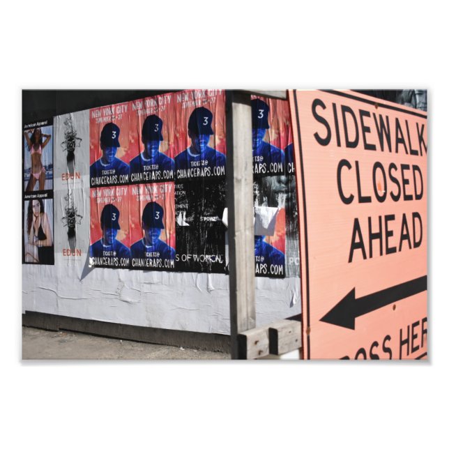 Foto Fotografía de la calle urbana cerrada de Nueva Yor (Frente)