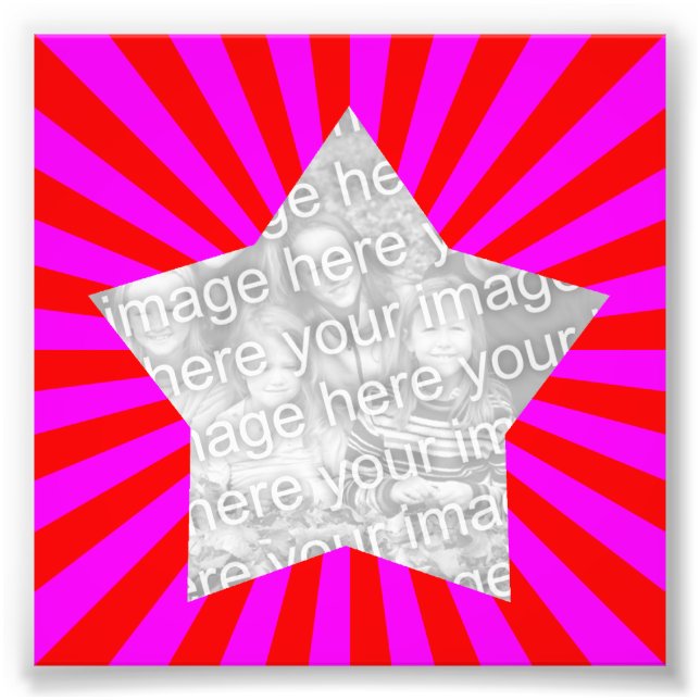 Foto Fotografía de marco de arranque de magenta rojo (Frente)