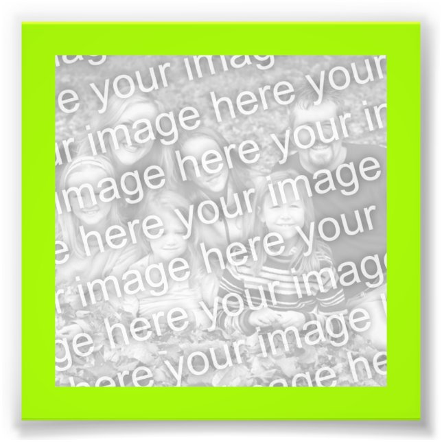 Foto Fotografía del marco verde amarillo brillante (Frente)