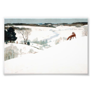 Foto Fox en la Nieve de Newell Convers Wyeth