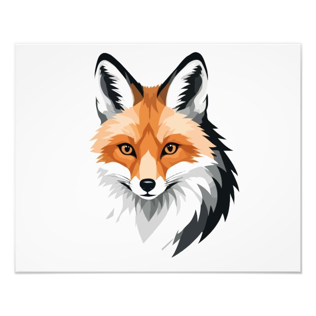 Foto Fox Vector Gráfico Retrato Espíritu Animal Salvaje (Frente)
