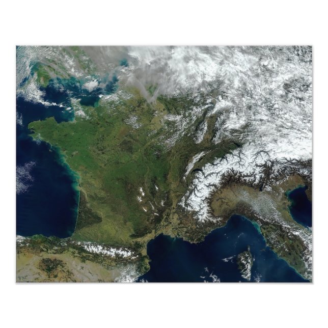 Foto Francia desde el espacio (Frente)