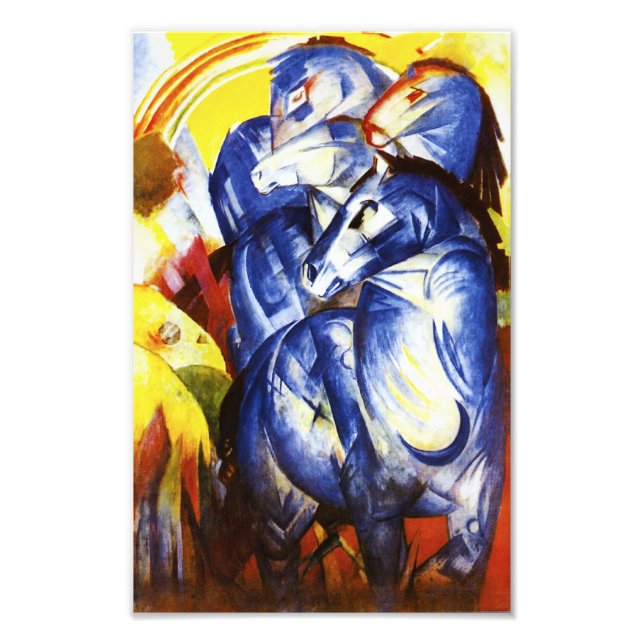 Foto Franz Marc La Torre de los Caballos Azules Imprimi (Frente)