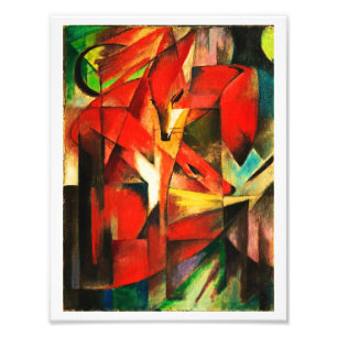 Foto Franz Marc The Foxes Pintura de Arte Moderno de Fo