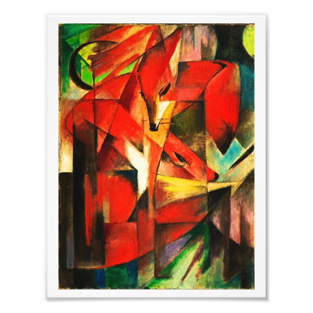 Foto Franz Marc The Foxes Pintura de Arte Moderno de Fo (Frente)