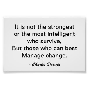 Foto Frase de motivación de Charles Darwin sobre la sup