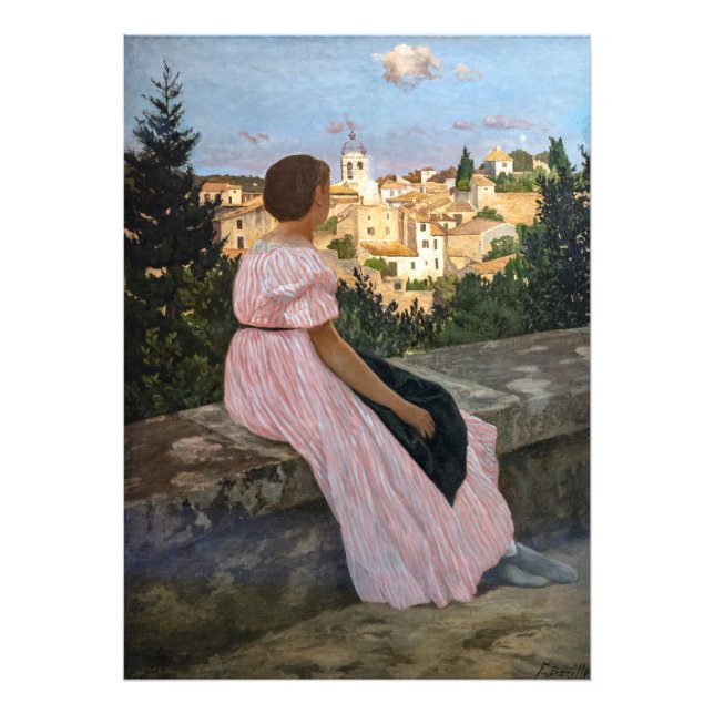 Foto Frederic Bazille - El vestido rosa (Frente)