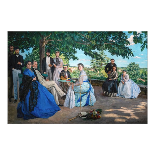 Foto Frederic Bazille - La Reunión Familiar (Frente)