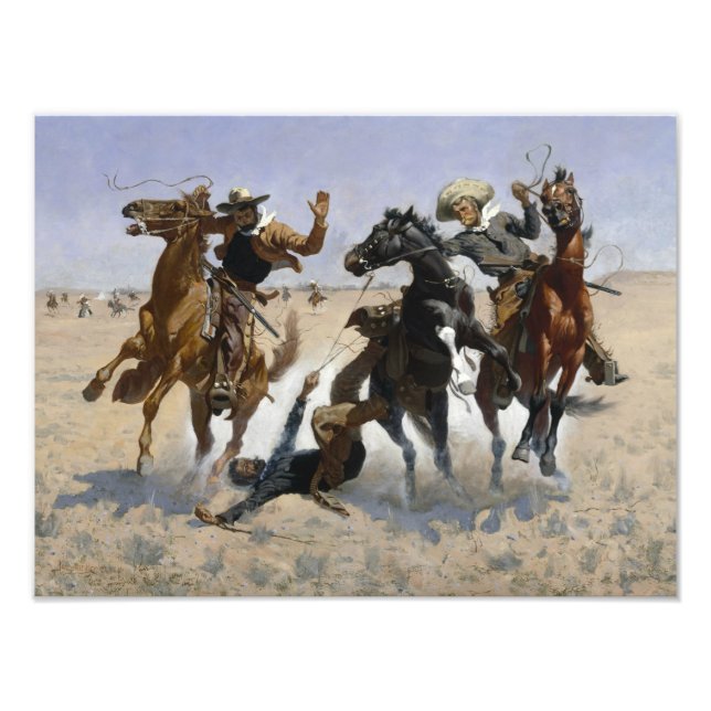 Foto Frederic Remington - Ayudando a un Camarada (Frente)