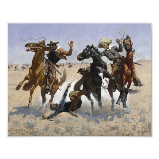 Foto Frederic Remington - Ayudando a un Camarada (Frente)