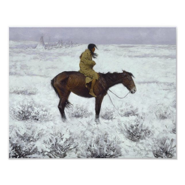 Foto Frederic Remington - El chico del rebaño (Frente)