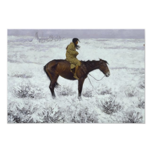 Foto Frederic Remington - El chico del rebaño (Frente)