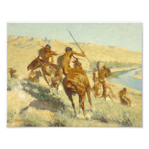 Foto Frederic Remington - Episodio de la pistola de búf