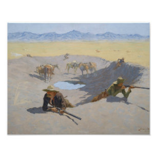 Foto Frederic Remington - Lucha por el agujero de agua