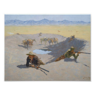 Foto Frederic Remington - Lucha por el agujero de agua