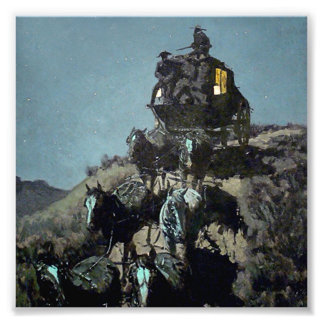 Foto Frederick Remington “La vieja diligencia” (Frente)