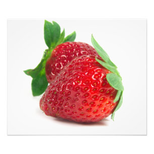 Foto Fresas en blanco