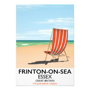Foto Frinton-on-Sea, Essex, cartel de costa marítima.