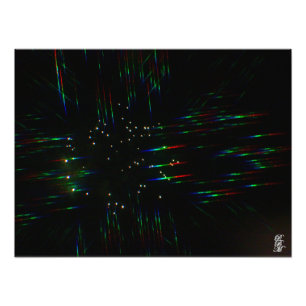 Foto Fuegos artificiales a través de lentes 3D 3