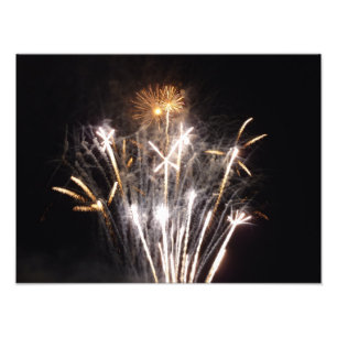 Foto Fuegos artificiales blancos y dorados II Celebraci
