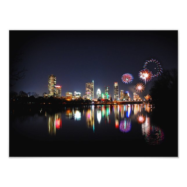 Foto Fuegos artificiales del centro de Austin Texas Nig (Frente)