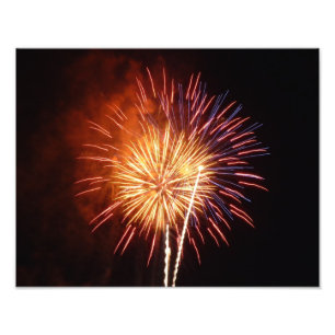 Foto Fuegos artificiales rojos, blancos y azules I Patr