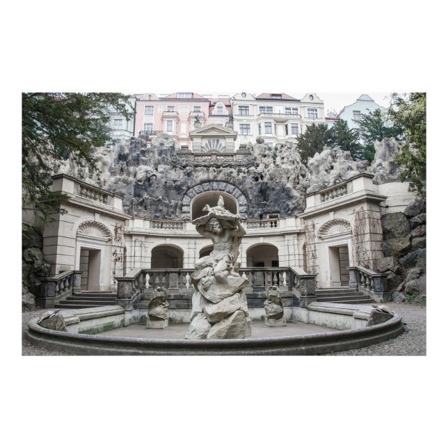 Foto Fuente con estatua de Neptuno en Praga (Frente)