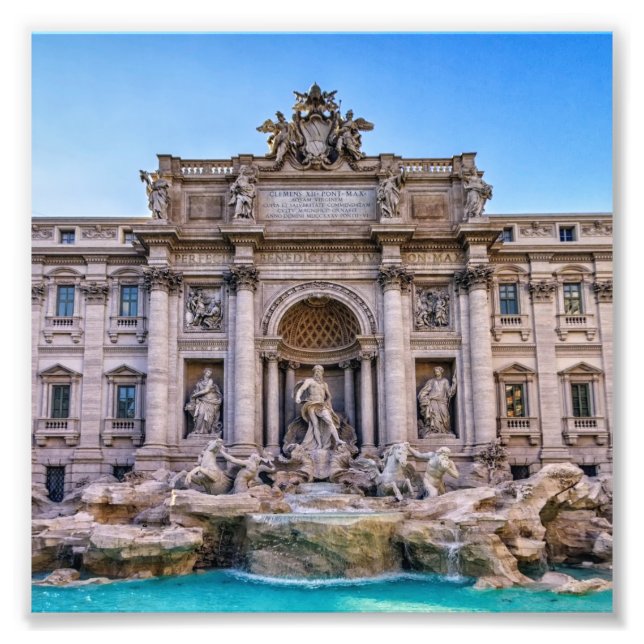 Foto Fuente de Trevi, Roma, Italia (Frente)