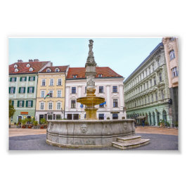 Foto Fuente Roland, casco antiguo, Bratislava, Eslovaqu