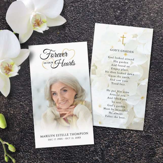 Foto funeraria Tarjeta de rezo cruzado para corazo (Subido por el creador)