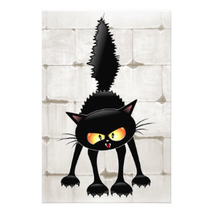 Foto Funny Fierce Black Cat Personalizado