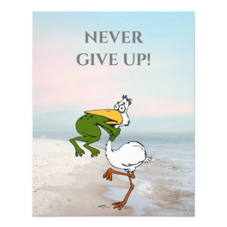Foto Funny Frog Chog Bird Poster Inspiradora