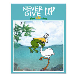 Foto Funny Frog Chog Bird Poster Inspiradora