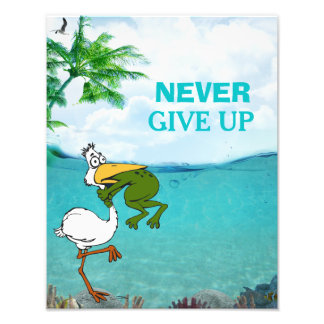 Foto Funny Frog Chog Bird Poster Inspiradora
