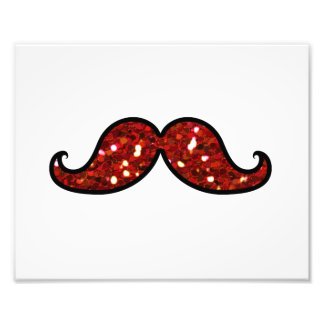 FOTO FUNNY RED MUSTACHE IMPRESO PURPURINA