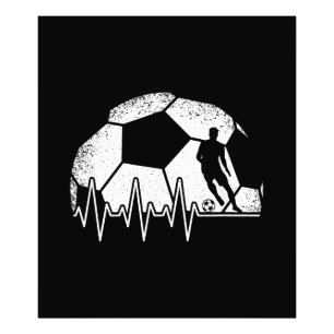 Foto Funny Soccer Heartbeat Soccer Player