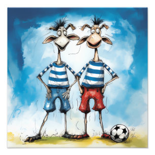 Foto Futbolistas animales divertidos