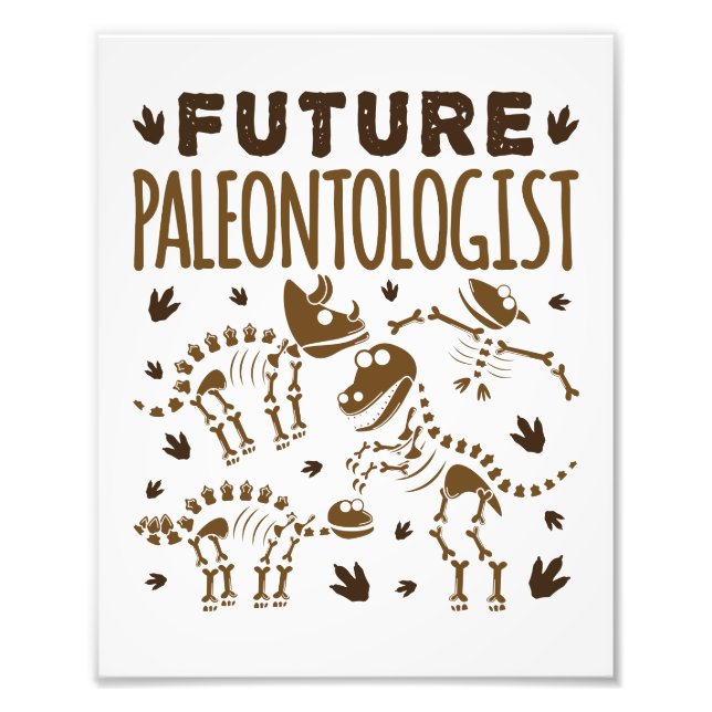 Foto Futuro Paleontólogo Paleontología Dinosaurios Bone (Frente)