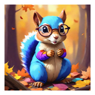 Foto Gafas de desgaste de ardilla azul-46506