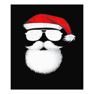 Foto Gafas de sol con cara de Papá Noel con sombrero ba