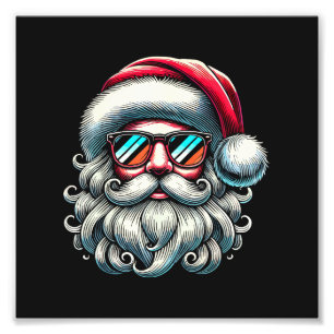 Foto Gafas de sol retro cara de Santa Navidad