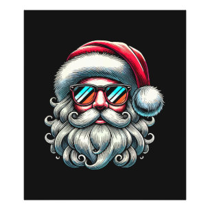 Foto Gafas de sol retro rostro de Santa Navidad